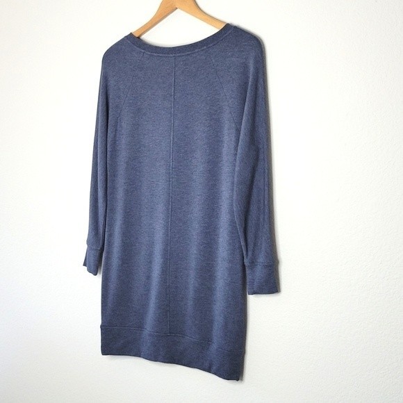 LOU & GREY Blue Long Sleeve Oversized Thick Shirt Dress size XS - Picture 13 of 13